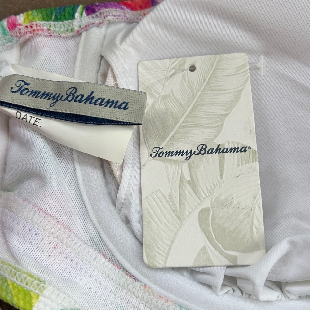 Tommy Bahama Island Cays Fiesta wrap front Bikini Top - Small - New - Picture 8 of 9